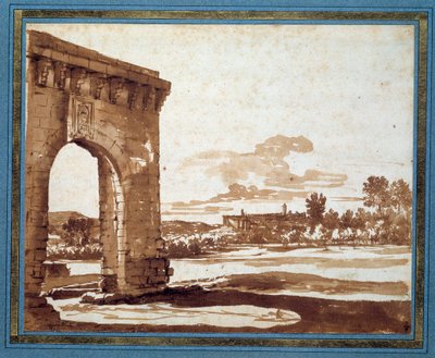 Vue de Villeneuve-lès-Avignon - Nicolas (circle of) Poussin