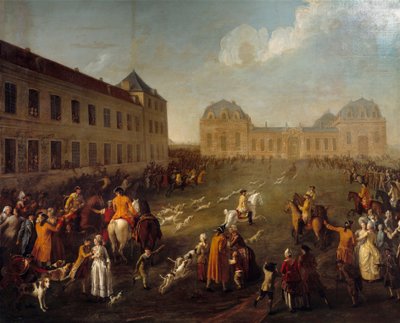Hallali du cerf dans les Grandes Écuries de Chantilly (13 septembre 1776) - Nicolas Anne Dubois