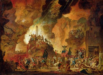 Le triomphe de la guillotine en enfer - Nicolas Antoine Taunay