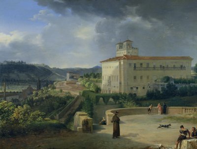 Vue de la Villa Médicis, Rome - Nicolas Antoine Taunay