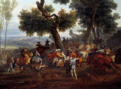 Guerre de Religion : « La rencontre du roi de France Henri IV (1553-1610) et Sully après la bataille d