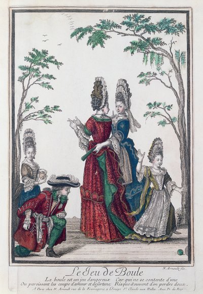Le Jeu de Boule, fin du XVIIe siècle - Nicolas Arnoult