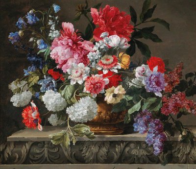 Nature morte de roses, tulipes, anémones et lilas - Nicolas Baudesson