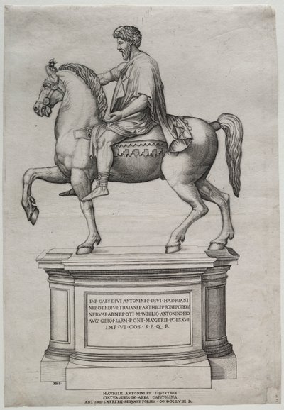 Statue équestre de Marc Aurèle - Nicolas Beatrizet