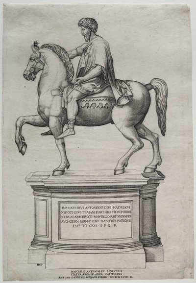 Statue équestre de Marc Aurèle, 1548 - Nicolas Beatrizet
