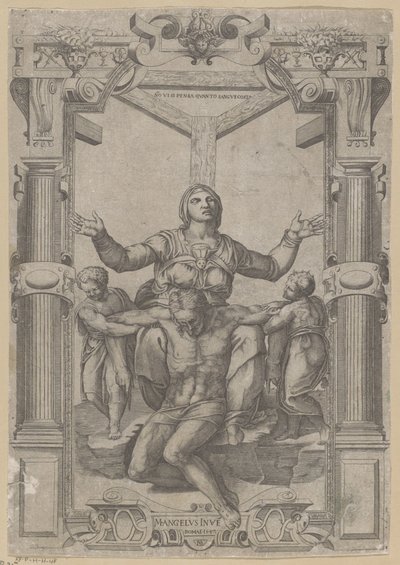 Marie au pied de la Croix - Nicolas Beatrizet