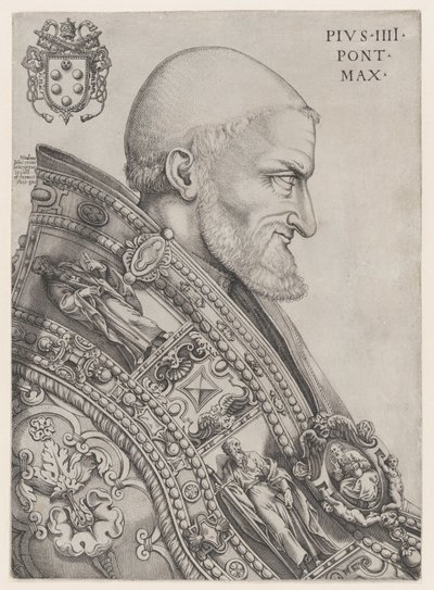 Portrait du Pape Pie IV - Nicolas Beatrizet