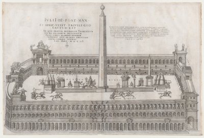 Speculum Romanae Magnificentiae : Circus Flaminius, 1553 - Nicolas Beatrizet