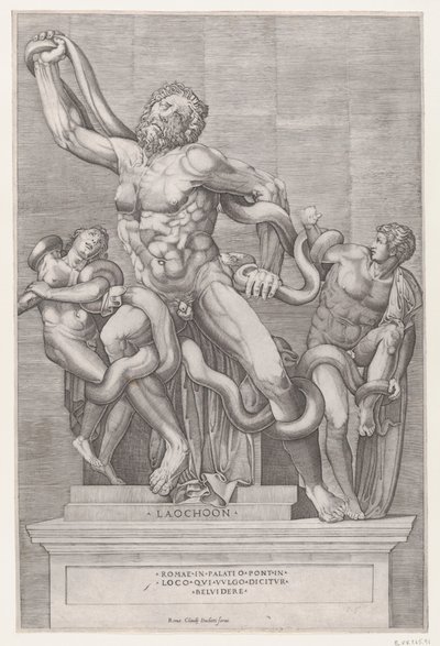 Speculum Romanae Magnificentiae: Laocoon, 16ème siècle - Nicolas Beatrizet