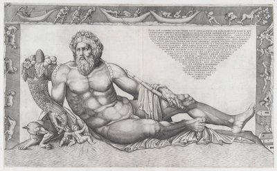Speculum Romanae Magnificentiae : Le Tibre, milieu du 16ème siècle - Nicolas Beatrizet
