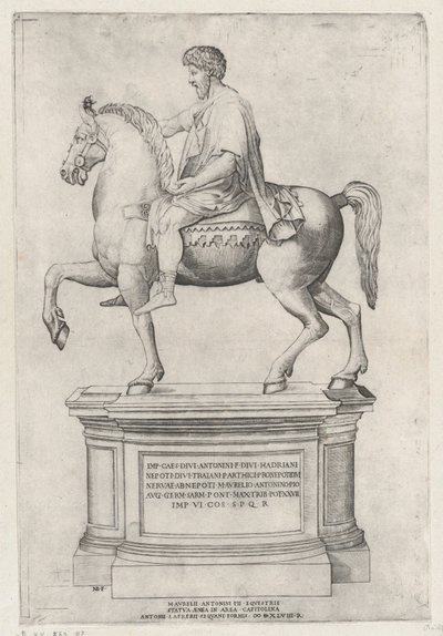 La statue équestre de Marc Aurèle sur le Capitole - Nicolas Beatrizet