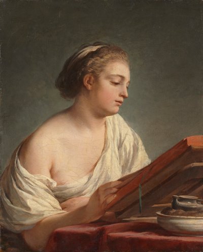 Femme lisant - Nicolas Bernard Lepicie