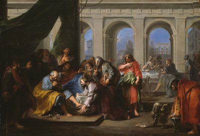 Christ lavant les pieds de ses disciples, 1720-30 - Nicolas Bertin