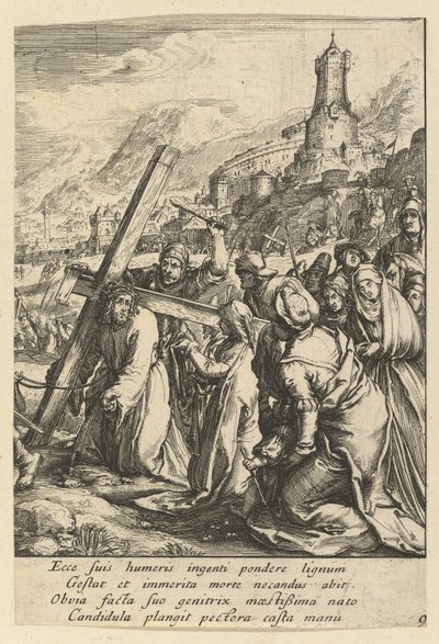 Le Christ portant la croix, de La Passion du Christ - Nicolas Cochin