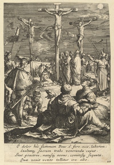 Le Christ en croix, de La Passion du Christ, milieu du 17ème siècle - Nicolas Cochin