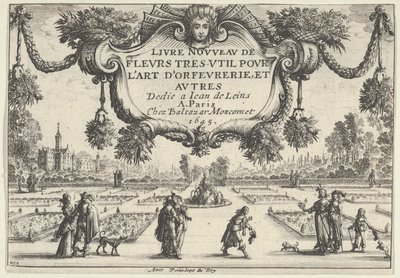 Page de titre, du Livre Nouveau de Fleurs Très-Util, 1645 - Nicolas Cochin