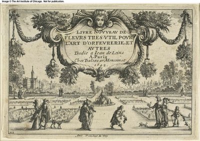 Page de titre, de Livre Nouveau de Fleurs... - Nicolas Cochin