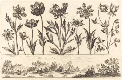 Impression de Fleurs n°1 - Nicolas Cochin after Balthasar Moncornet