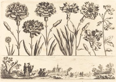 Impression de fleurs n°9 - Nicolas Cochin after Balthasar Moncornet