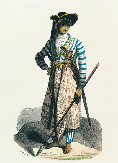 Jeune javanais en tenue de guerre - Nicolas Dally