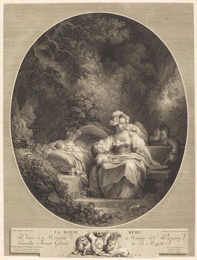 La Bonne Mère - Nicolas Delaunay after Jean Honoré Fragonard