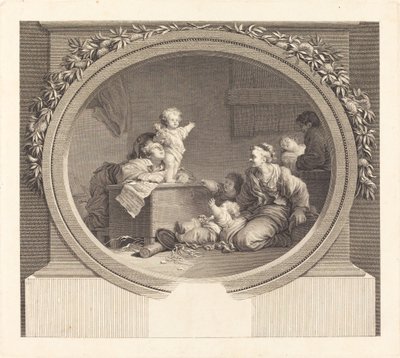 Le Petit prédicateur - Nicolas Delaunay after Jean Honoré Fragonard