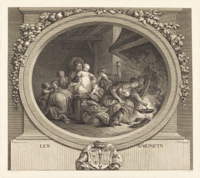 Les Beignets - Nicolas Delaunay after Jean Honoré Fragonard