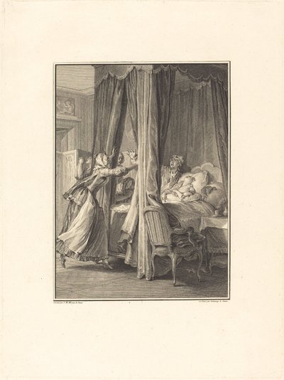 Mort de Julie - Nicolas Delaunay after Jean Michel Moreau