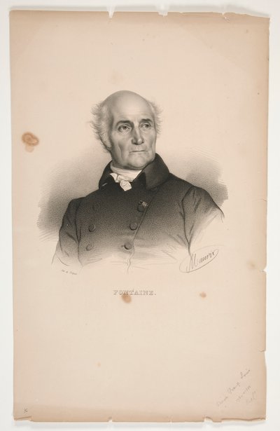Portrait de Pierre-François-Léonard Fontaine - Nicolas Eustache Maurin