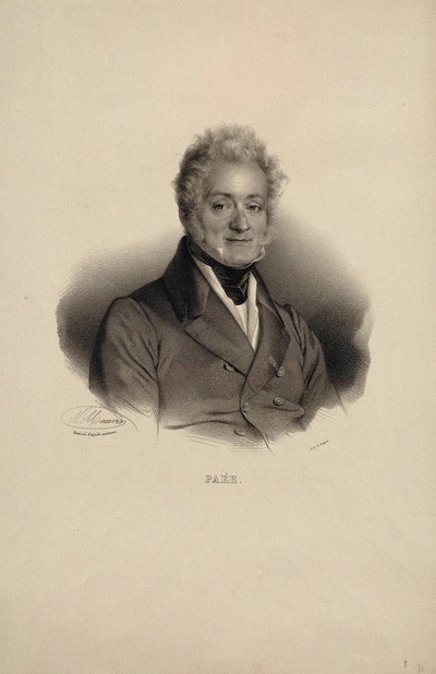Portrait du Compositeur Ferdinando Paer 1771-1839 - Nicolas Eustache Maurin