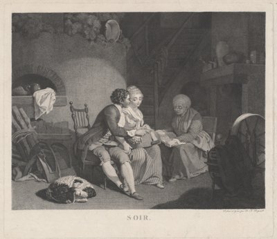 Soir, années 1780 - Nicolas Francois Regnault