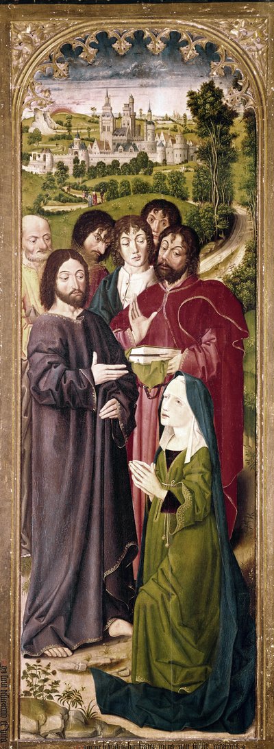 La résurrection de Lazare : Marthe devant le Christ (détail) - Nicolas Froment