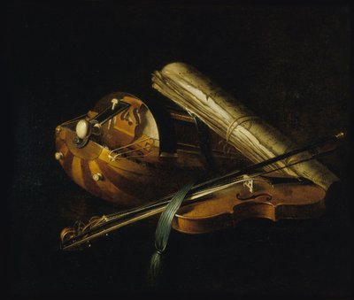 Nature morte avec des instruments de musique, 1756 - Nicolas Henri Jeaurat de Bertry
