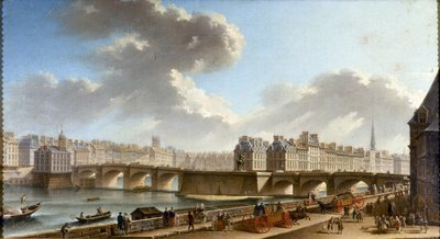 Le Pont-Neuf et la Cité, vus du quai de Conti - Nicolas Jean Baptiste Raguenet