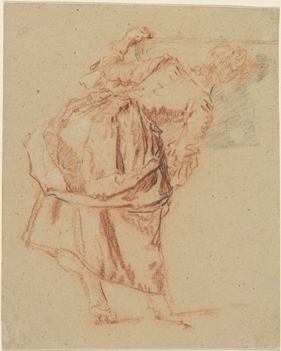 Une jeune femme se regardant dans un miroir - Nicolas Lancret