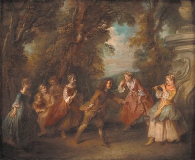 Enfants jouant en plein air - Nicolas Lancret