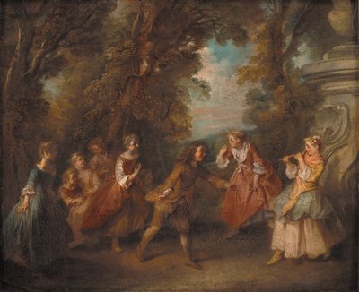 Enfants jouant en plein air - Nicolas Lancret