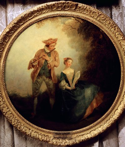 Duo, par Nicolas Lancret (1690-1743) - Nicolas Lancret