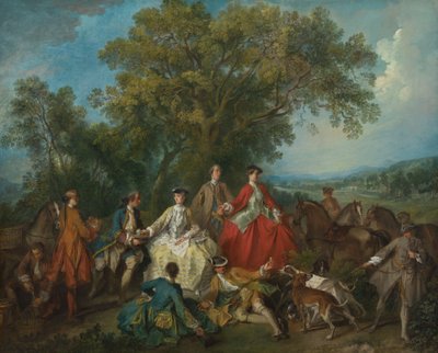 Pique-nique après la chasse - Nicolas Lancret