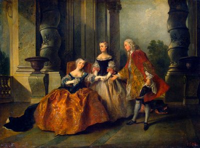 Scène de la tragédie Le Comte d