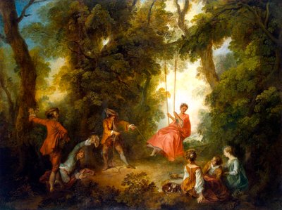 La balançoire, années 1730 - Nicolas Lancret