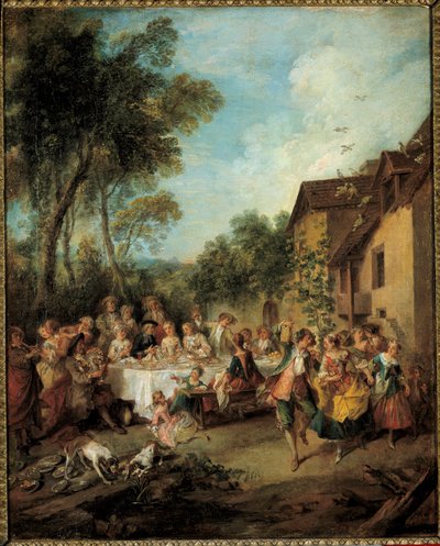 La lune de miel Peinture de Nicolas Lancret (1690-1743) 18ème siècle Angers, Musée des Beaux-Arts - Nicolas Lancret