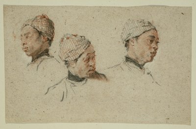 Trois études de la tête d
