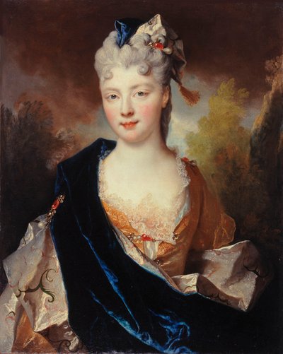 Portrait de Marie Anne de Bourbon-Condé 1678-1718, duchesse de Vendôme, 1714 - Nicolas Largillière de