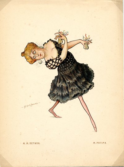 Portrait de Marie Petipa, ballerine russe - Nicolas Legat