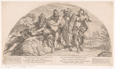 Persée décapite Méduse Verhalen uit de Odyssee (titre de la série) - Nicolas Mignard