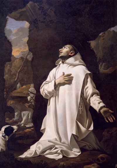 Saint Bruno priant dans le désert, par Nicolas Mignard - Nicolas Mignard