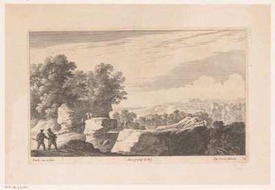 Paysage avec pont sur rivière rapide - Nicolas Perelle