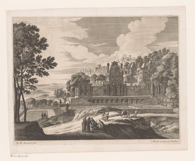 Paysage avec château - Nicolas Perelle