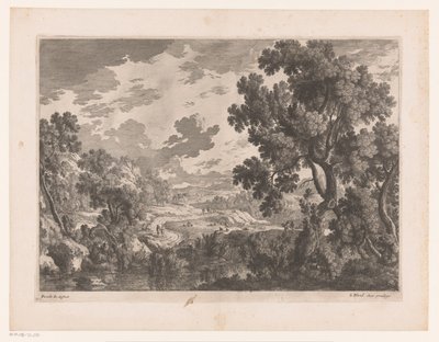 Paysage fluvial avec chemin sinueux - Nicolas Perelle